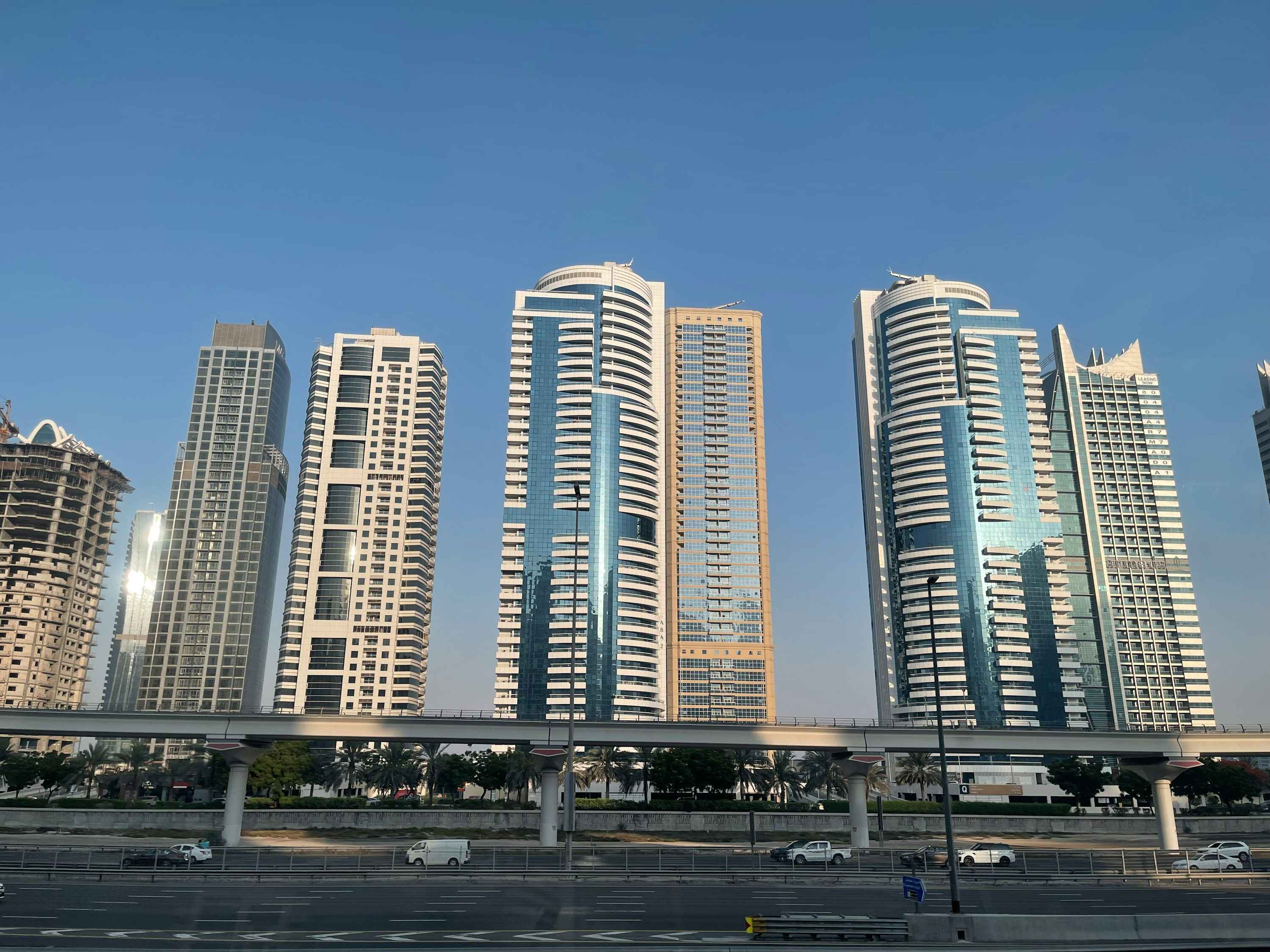 Tall buildings in Dubai